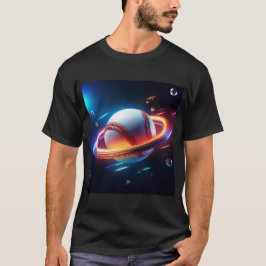 Baseball Ball Saturn Planet, Phantastischer Sportd T-Shirt