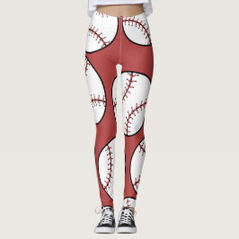 Baseball Ball Seam Muster Leggings