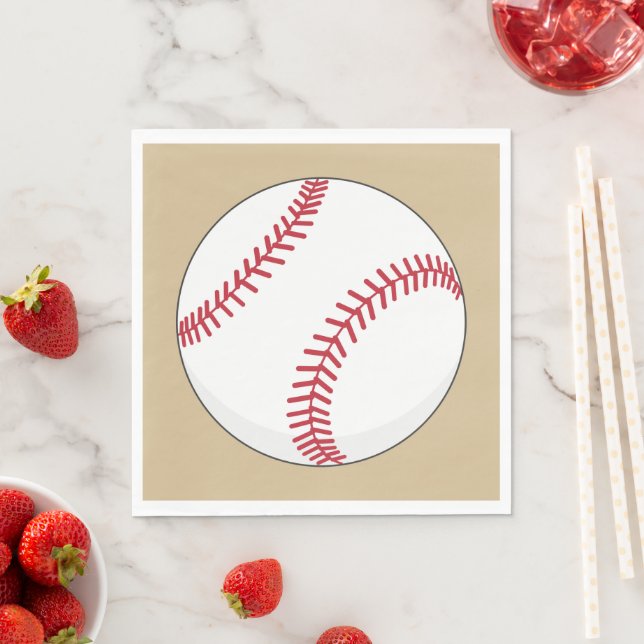 Baseball Ball Serviette (Beispiel)