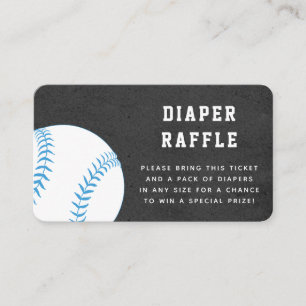 Baseball Ball Sport Diaper Raffle Baby Dusche Begleitkarte