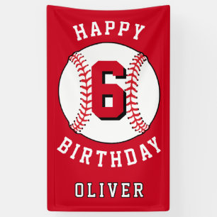 Baseball Ball Themed Kindergeburtstag Party Banner
