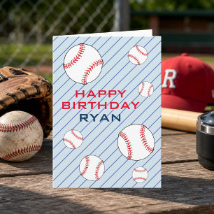 Baseball Bälle Alles Gute zum Geburtstag Kinder Pe Karte