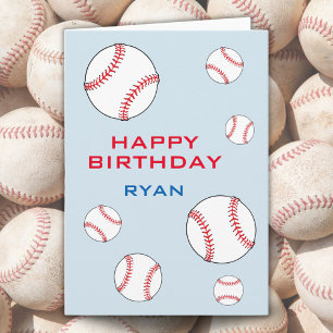 Baseball-Bälle Alles Gute zum Geburtstag Kinder Pe Karte