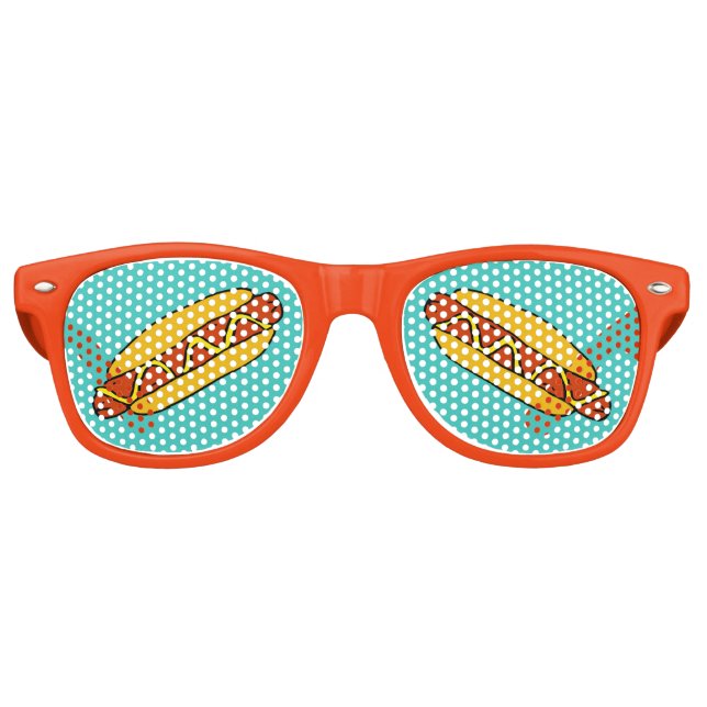 Baseball Ballpark Grill Out GRILLEN Hot Dogs Partybrille (Vorderseite)