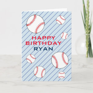 Baseball Balls glücklich Geburtstagskinder persona Karte