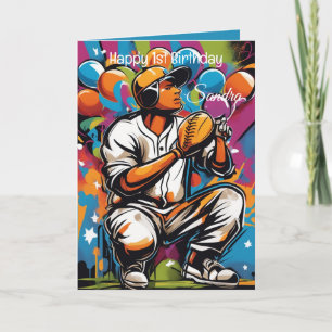 Baseball Balls glücklich Geburtstagskinder persona Karte