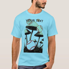 Baseball balls mushrooms funny T-Shirt