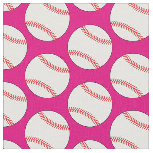 Baseball Balls Sport Pink Girls Stoff