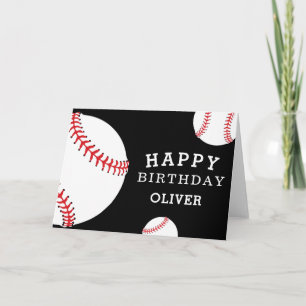 Baseball Balls Sportfröhlichkeit Geburtstagskinder Karte