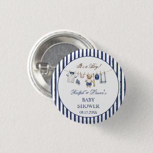 Baseball-Bär-Baby-Party  Button
