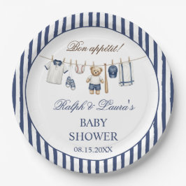 Baseball-Bär-Baby-Party Pappteller