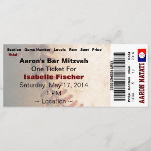 Baseball-Bar Mitzvah Einladung KRW