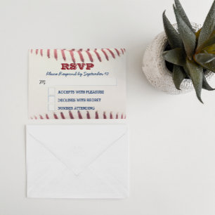 Baseball-Bar Mitzvah-RSVP-Karte RSVP Karte