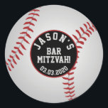 Baseball Bar Mitzvah Stickers Red White Black<br><div class="desc">Personalisierte Rot-,  Weiß- und Schwarz-Baseball Bar Mitzvah Umschlag Aufkleber oder bevorzugen Aufkleber.</div>