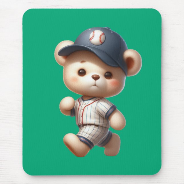 Baseball Bären 1 Mousepad (Vorne)