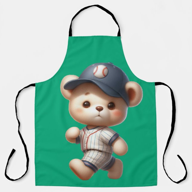 Baseball Bären 1 Schürze (Vorderseite)