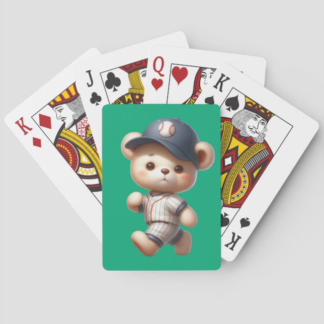 Baseball Bären 1 Spielkarten (Rückseite)