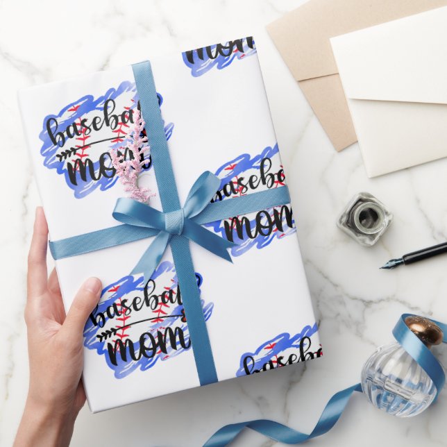 Baseball-Baseball-Mama Geschenkpapier (Schenken)
