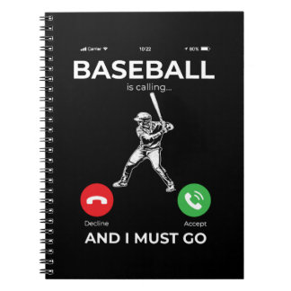 Baseball Baseball Player Pitcher Catcher Baseman Notizblock