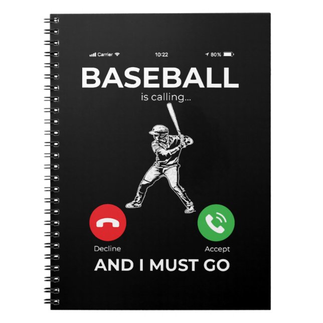 Baseball Baseball Player Pitcher Catcher Baseman Notizblock (Vorderseite)