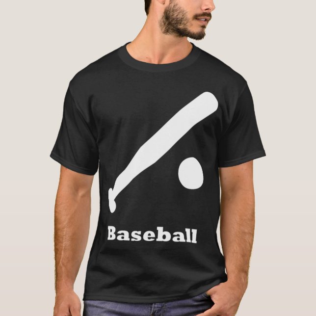 Baseball-Baseballliebhaber T-Shirt (Vorderseite)
