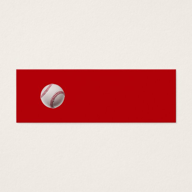Baseball - Baseballs für Sportvorlagen auf Rot (Vorderseite)