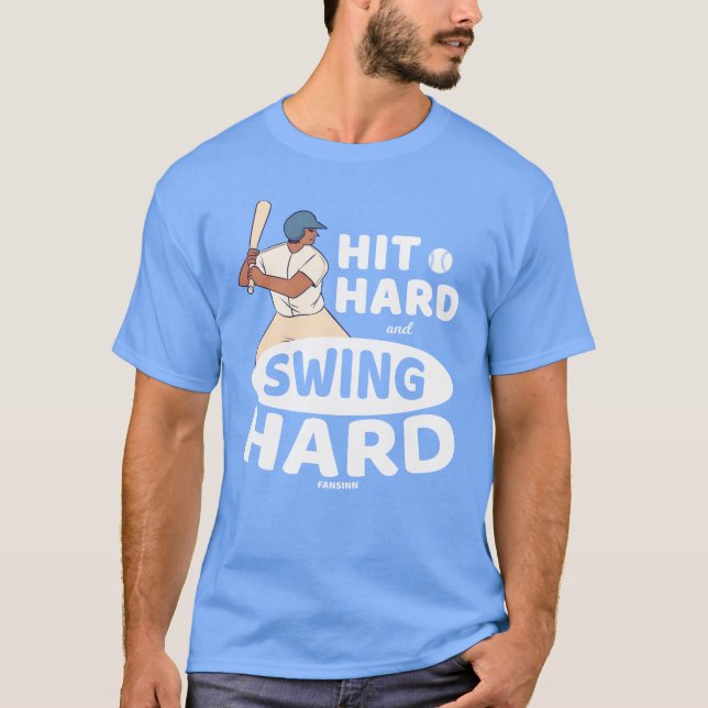 Baseball Baseballspiel Baseballspieler Junge T-Shirt (Vorderseite)