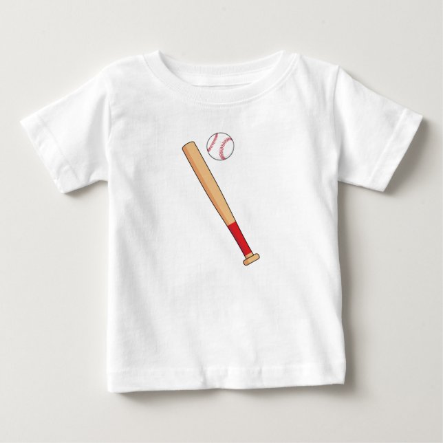 Baseball-Bat mit Ball Baby T-shirt (Vorderseite)