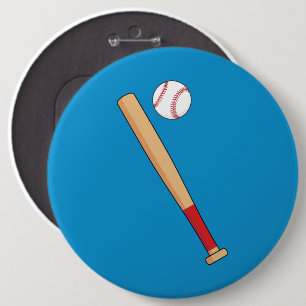 Baseball-Bat mit Ball Button