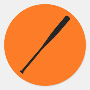 Baseball Bat Runder Aufkleber
