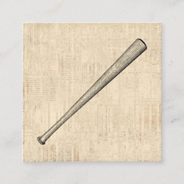 Baseball Bat Sports Art Design Begleitkarte (Vorderseite)