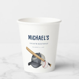 Baseball-Bat und Ball-Birthday-Papier-Cup Pappbecher