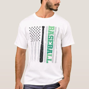 Baseball Bat USA Flag Sport Lover Men Frauen Kinde T-Shirt