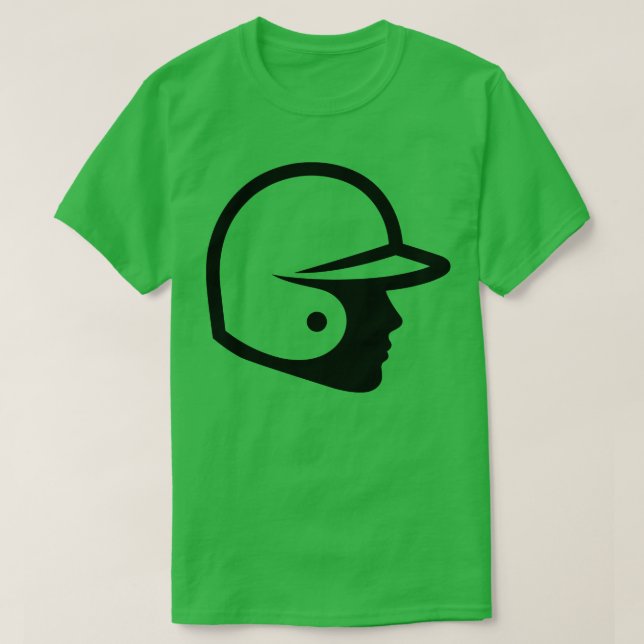 Baseball Batch Helmet T-Shirt (Design vorne)