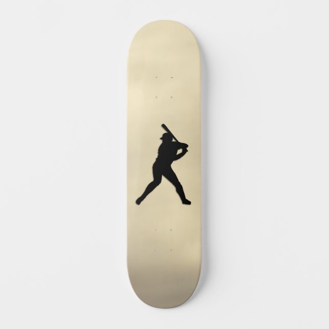 Baseball Batter hoch Skateboard (Vorderseite)