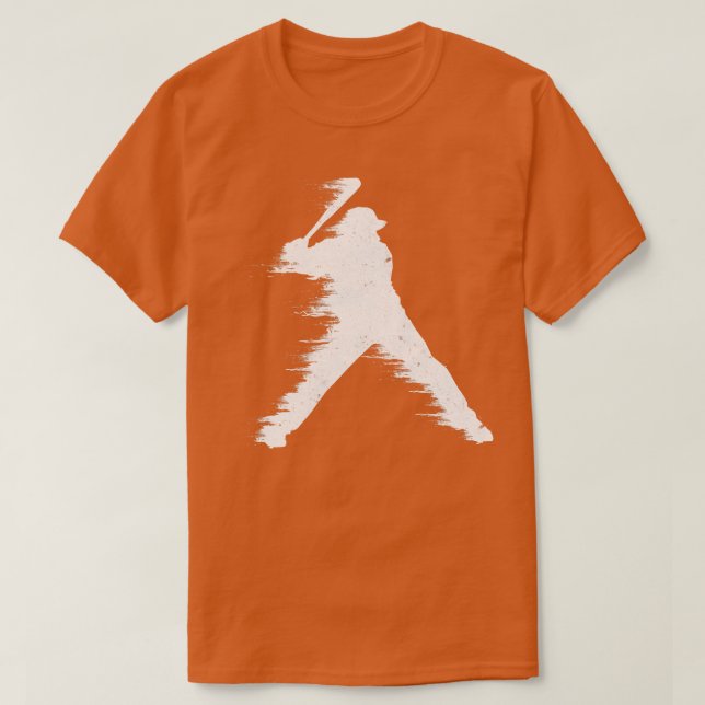 Baseball Batter Illustration T-Shirt (Design vorne)