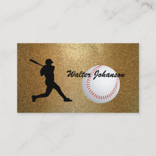 Baseball Batter-Silhouette Baseball-Zoll Visitenkarte