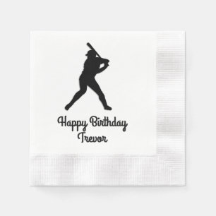 Baseball Batter Up Personalisiert Geburtstag Serviette