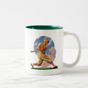 Baseball Batter Zweifarbige Tasse