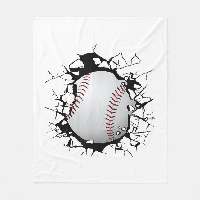 Baseball-Bekleidung - Baseball Fleecedecke (Vorderseite)