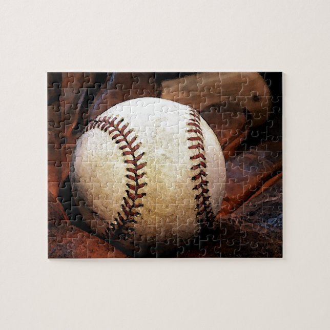 Baseball - Beliebte Sportart Digitale Illustration Puzzle (Horizontal)