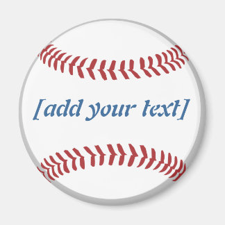 Baseball [benutzerdefinierter Text] Magnet
