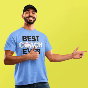 Baseball BEST COACH EVER Männersportteam Coach T-Shirt