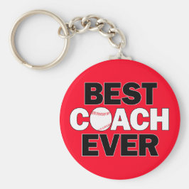 Baseball BEST COACH JE Custom Team Color Sports Schlüsselanhänger