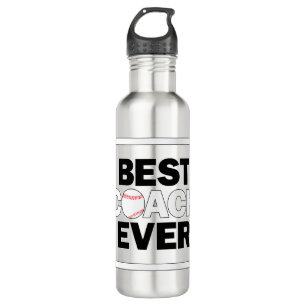 Baseball Best Coach je Sportwagen Geschenk Idee Edelstahlflasche