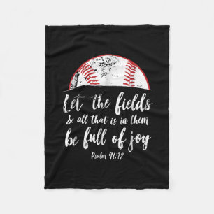 Baseball Bibel Verse Niedlicher Christlicher Psalm Fleecedecke