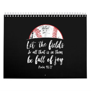 Baseball Bibel Verse Niedlicher Christlicher Psalm Kalender