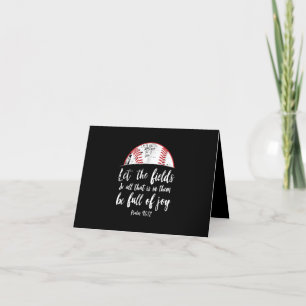 Baseball Bible Verse Niedlicher Christlicher Psalm Dankeskarte