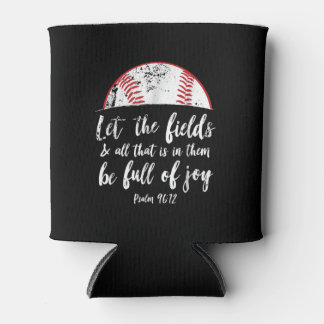 Baseball Bible Verse Niedlicher Christlicher Psalm Dosenkühler