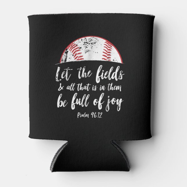 Baseball Bible Verse Niedlicher Christlicher Psalm Dosenkühler (Vorderseite)